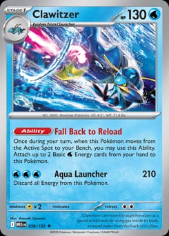 Mega Evolution Clawitzer #38 card