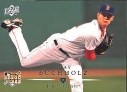 2008 Upper Deck Base Set Clay Buchholz #309 card