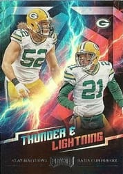 2018 Panini Playoff Thunder & Lightning Clay Matthews / Ha Ha Clinton-Dix #9 card