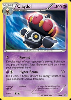 2015 Ancient Origins Claydol #33 card