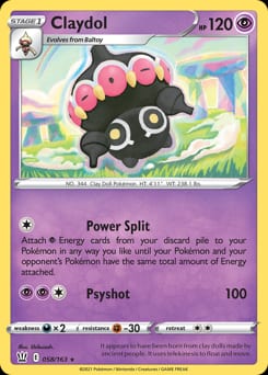Battle Styles Claydol #58 card