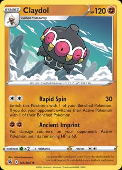 Fusion Strike Claydol #145 card