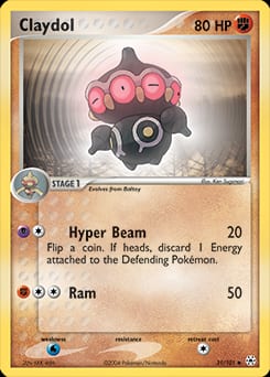 Hidden Legends Claydol #31 card