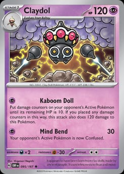 2023 Obsidian Flames Claydol #95 card