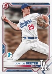 2021 Bowman 1st Edition Base Set Clayton Beeter #BP-16 card