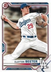 2021 Bowman Prospects Clayton Beeter #BP-16 card