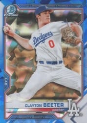 2021 Bowman Sapphire Edition Base Set Clayton Beeter #BCP-16 card