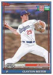 2021 Topps Pro Debut Base Set Clayton Beeter #PD-196 card