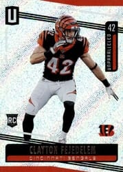 2019 Panini Unparalleled Base Set Clayton Fejedelem #37 card
