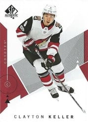 2018-19 SP Authentic Base Set Clayton Keller #68 card