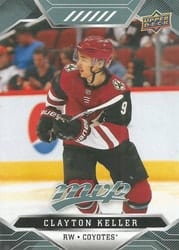 2019-20 Upper Deck MVP Base Set Clayton Keller #164 card