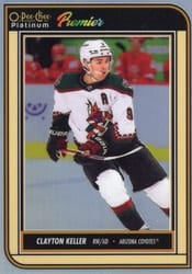 2022-23 O-Pee-Chee Platinum O-Pee-Chee Premier Variants Clayton Keller #OP34 card