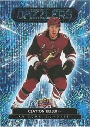 2022-23 Upper Deck Dazzlers Clayton Keller #DZ-19 card