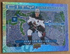 2024-25 Upper Deck City Satellites Clayton Keller #CS-6 card
