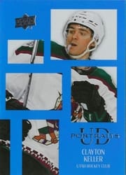 2024-25 Upper Deck UD Portraits Clayton Keller #P-3 card