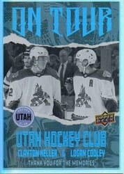 2024-25 Upper Deck On Tour Clayton Keller / Logan Cooley #OT-24 card