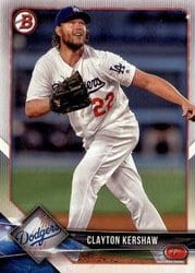 2018 Bowman Base Set Clayton Kershaw #64 card