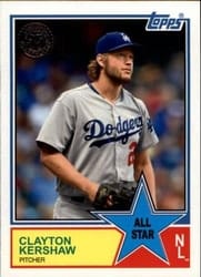2018 Topps 1983 Topps Baseball 35th Anniversary All-Stars Clayton Kershaw #83AS-12 card