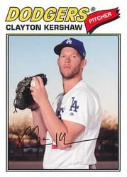 2018 Topps Archives Base Set Clayton Kershaw #150 card