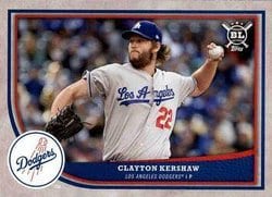 2018 Topps Big League Base Set Clayton Kershaw #50 card