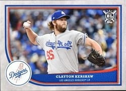 2018 Topps Big League Base Set Clayton Kershaw #50b card