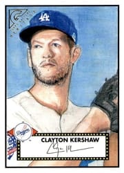 2018 Topps Gallery Heritage Clayton Kershaw #H-33 card