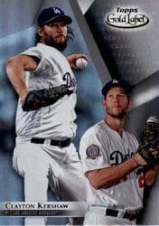 2018 Topps Gold Label Base Set Clayton Kershaw #52 card