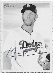 2018 Topps Heritage 1969 Topps Deckle Edge Clayton Kershaw #6 card