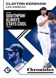 2019 Panini Chronicles Base Set Clayton Kershaw #7 card