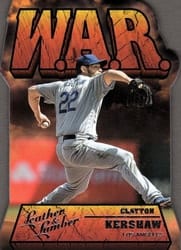 2019 Panini Leather & Lumber W.A.R. Clayton Kershaw #WAR-9 card