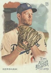 2019 Topps Allen & Ginter Base Set Clayton Kershaw #126 card