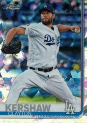 2019 Topps Chrome Sapphire Edition Base Set Clayton Kershaw #10 card