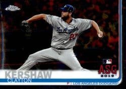 2019 Topps Chrome Update Base Set Clayton Kershaw #91 card