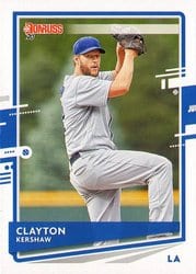 2020 Donruss Base Set Clayton Kershaw #118 card