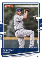 2020 Donruss Base Set Clayton Kershaw #118b card
