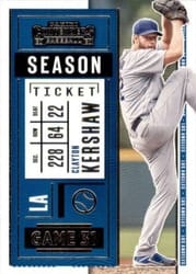 2020 Panini Contenders Base Set Clayton Kershaw #88 card