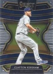 2020 Panini Select Base Set Clayton Kershaw #36 card