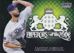 2020 Stadium Club Chrome Emperors of the Zone Clayton Kershaw #EOZ-11 card