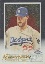 2020 Topps Allen & Ginter Chrome Base Set Clayton Kershaw #84 card