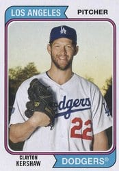 2020 Topps Archives Base Set Clayton Kershaw #156 card