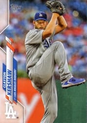 2020 Topps Base Set Clayton Kershaw #118 card