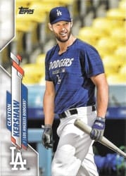 2020 Topps Base Set Clayton Kershaw #118b card