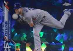 2020 Topps Chrome Update Sapphire Edition Base Set Clayton Kershaw #U-140 card