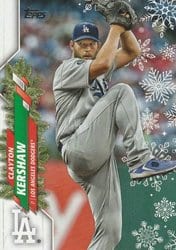 2020 Topps Holiday Base Set Clayton Kershaw #HW82 card