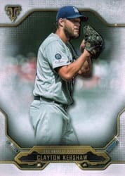 2020 Topps Triple Threads Base Set Clayton Kershaw #44 card