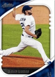 2021 Panini Absolute Base Set Clayton Kershaw #100 card