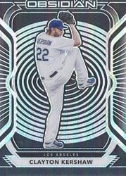 2021 Panini Chronicles Obsidian Clayton Kershaw #10 card