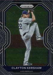 2021 Panini Prizm Base Set Clayton Kershaw #204 card