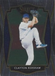 2021 Panini Select Base Set Clayton Kershaw #136 card
