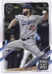 2021 Topps Base Set Clayton Kershaw #179 card